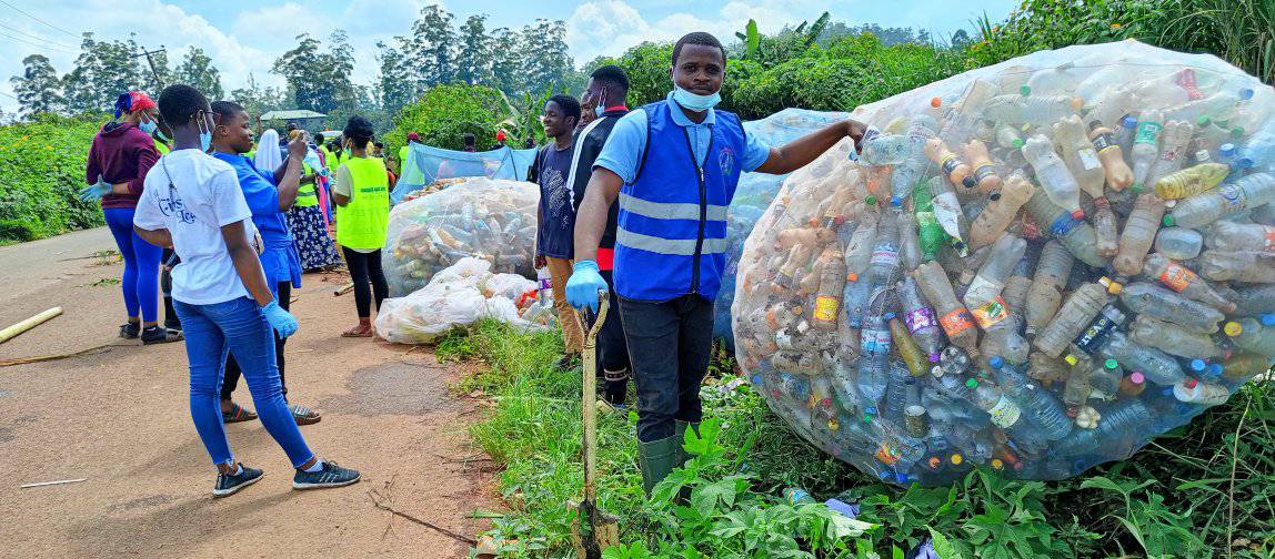 World Environment day 2023, Cleaning of bottles from stream in Bamenda